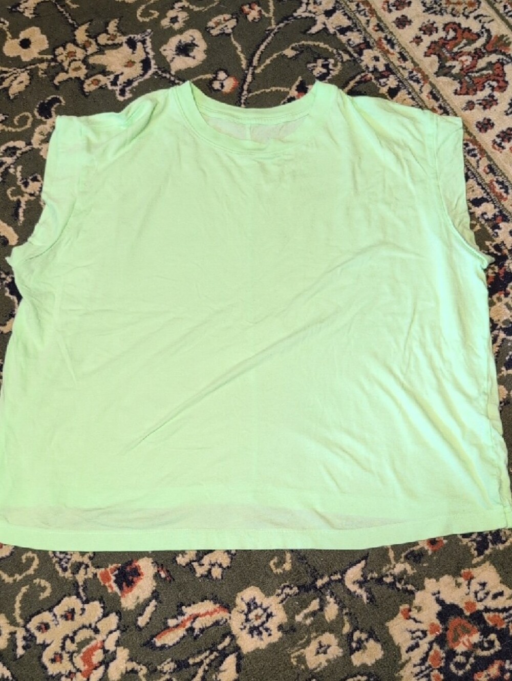 a new day Sleeveless Crewneck Tank in Bright Lime - Picture 5 of 8